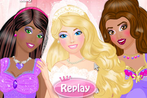 芭比新娘和伴娘化妆