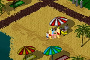 沙滩冰淇林小车