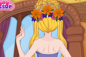 长发公主婚礼发型