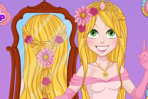 长发公主婚礼发型