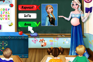 准妈妈艾尔莎当老师