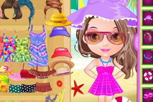 海伦宝贝的沙滩装