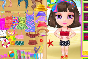 海伦宝贝的沙滩装