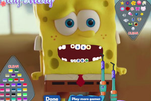 海绵宝宝去看牙