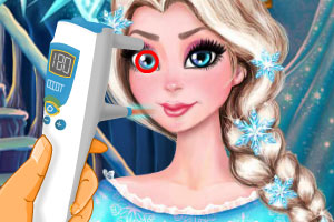 艾尔莎看眼科医生