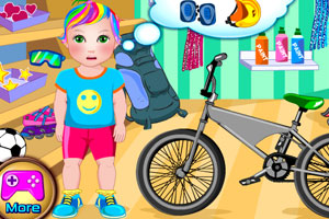 朱丽叶宝贝骑车受伤