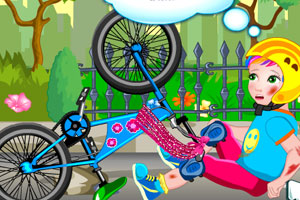 朱丽叶宝贝骑车受伤