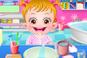 可爱宝贝爱刷牙