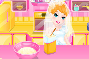 新娘做婚礼蛋糕