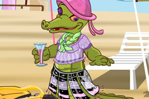 别致的鳄鱼装扮