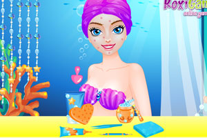 美人鱼公主去美容