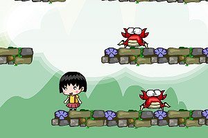 樱桃小丸子抓螃蟹