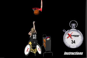 轮椅三分球大赛