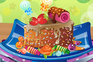 可爱布朗尼蛋糕