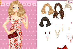 优雅的红色和白色