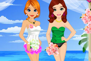 漂亮的伴娘姐妹