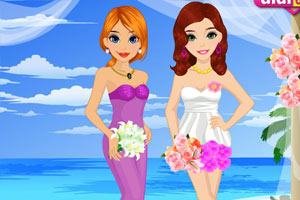 漂亮的伴娘姐妹