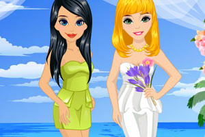 漂亮的伴娘姐妹