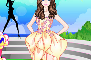 女孩的春季美裙