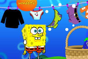 海绵宝宝洗衣服
