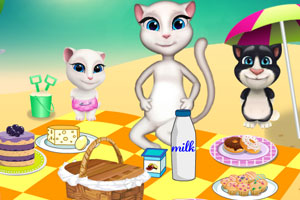 和安吉拉一家去野餐