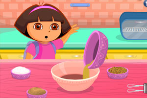 朵拉制作小蛋糕