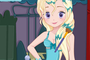 新娘艾莎的发型