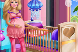 芭比布置婴儿房