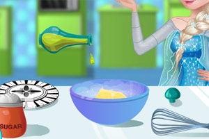 艾莎做草莓蛋糕