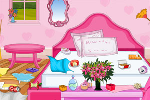 芭比公主打扫房间
