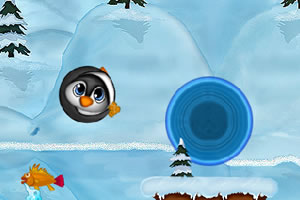 小企鹅翻滚回家