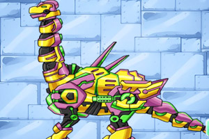 组装机械长颈龙