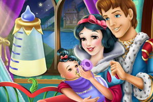 白雪公主喂养宝贝