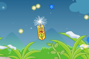 饼干仔蒲公英飞行