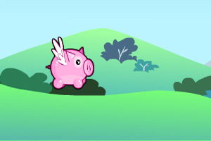 飞扬的小猪存钱罐