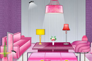粉色佳人房间