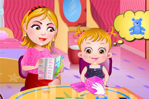 可爱宝贝的家中spa