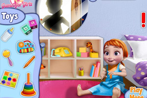 安娜宝贝偷偷玩玩具