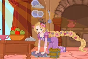 长发公主整理房间