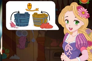 长发公主整理房间