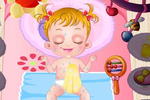 可爱宝贝爱洗澡