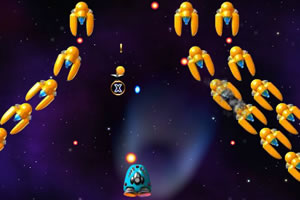 战机抵御外星飞船