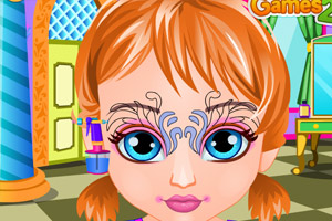 安娜宝贝面部彩绘