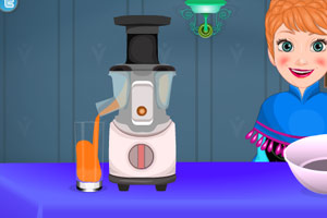 冰雪公主做果汁