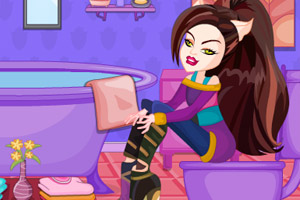 小狼女的洗手间