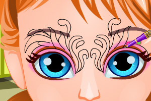 安娜宝贝面部彩绘