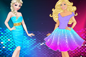 艾莎和芭比时装比赛