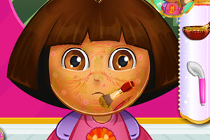 朵拉的面部感染