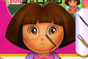 朵拉的面部感染