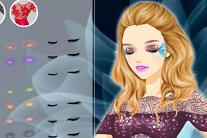 漂亮的圣诞眼妆